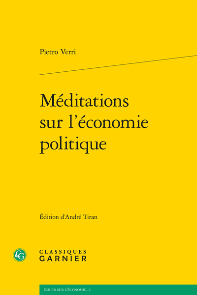 Méditations sur l’économie politique - Capitolo XX / Chapitre XX