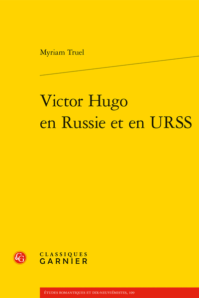 Victor Hugo en Russie et en URSS - [Épigraphe]