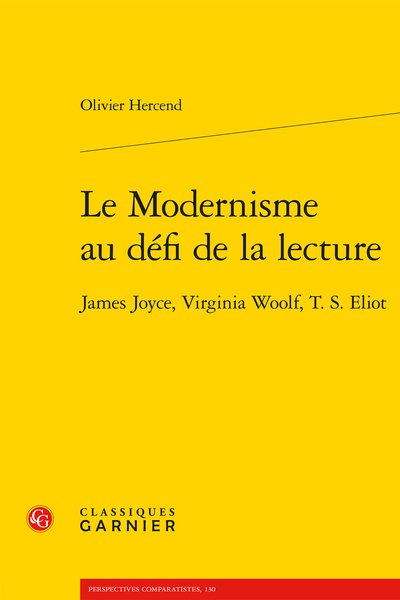 Le Modernisme au défi de la lecture. James Joyce, Virginia Woolf, T. S. Eliot - Index des personnages