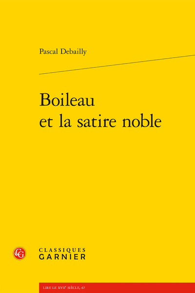 Boileau et la satire noble - [Dédicace]