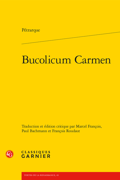 Bucolicum Carmen - Table des matières