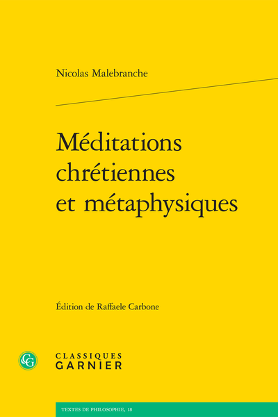 Méditations chrétiennes et métaphysiques - Index des mots et expressions expliqués