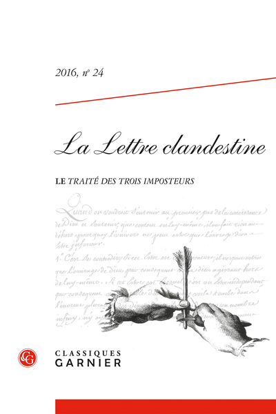 La Lettre clandestine. 2016, n° 24. varia - Leibniz sur l'imposture