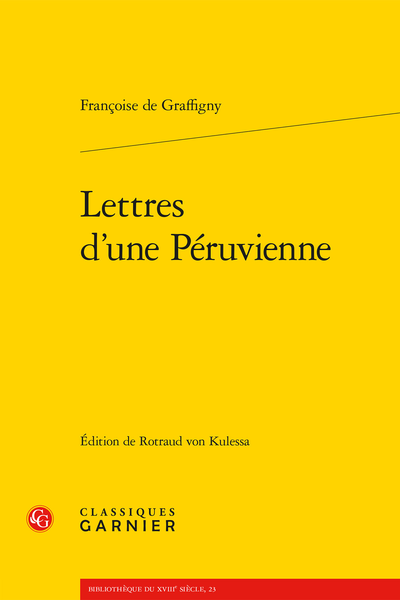 Lettres d’une Péruvienne - Avertissement