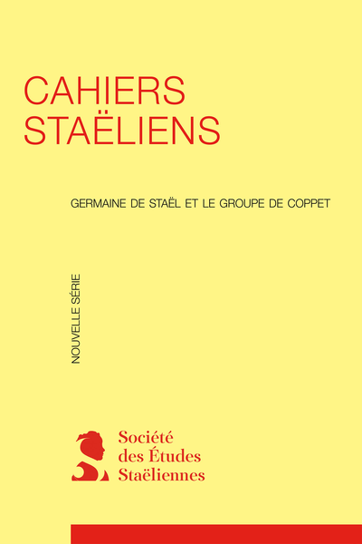 Cahiers staëliens. 2008, n° 59. Corinne, 200 ans après