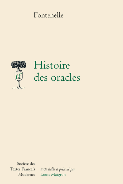 Histoire des oracles - Table analytique de concordance