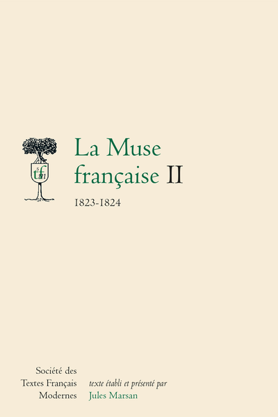 La Muse française. II. 1823-1824 - Table des matières