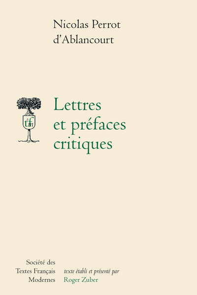 Lettres et préfaces critiques - Lexique