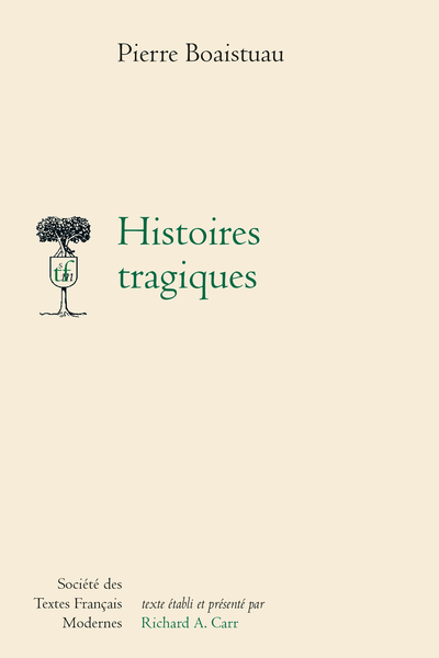 Histoires tragiques - Table des matières