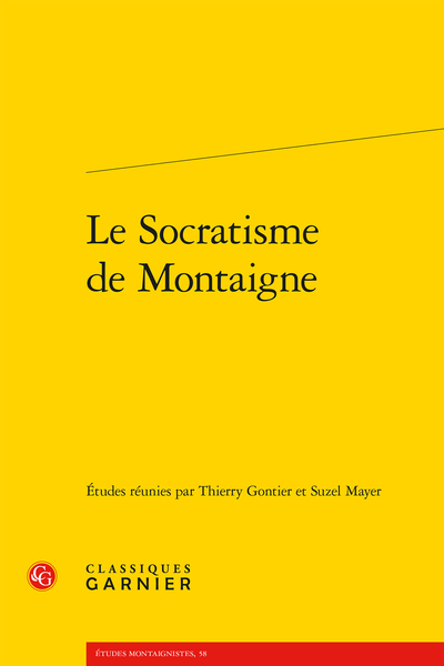 Le Socratisme de Montaigne - Bibliographie