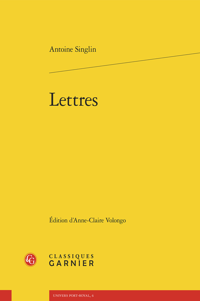 Lettres - Lettres d'Antoine Singlin
