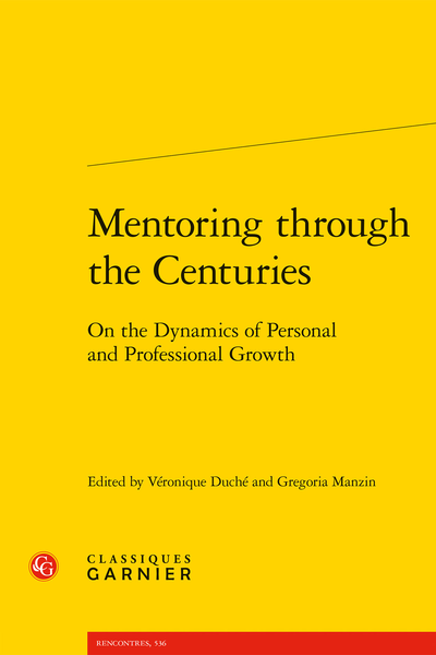 Mentoring through the Centuries. On The Dynamics of Personal and Professional Growth - List of references