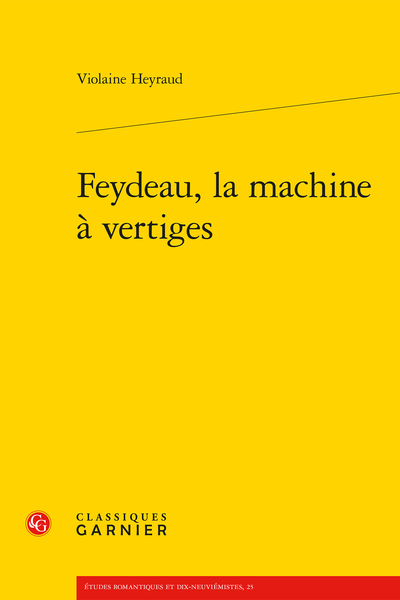 Feydeau, la machine à vertiges - Vers une syntaxe  des systèmes répétitifs