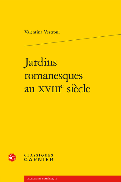 Jardins romanesques au XVIIIe siècle - Index des noms