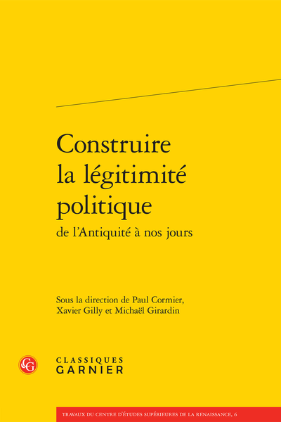 Construire la légitimité politique de l’Antiquité à nos jours - La légitimation politique aujourd'hui, entre exemplarité institutionnelle et distance au rôle