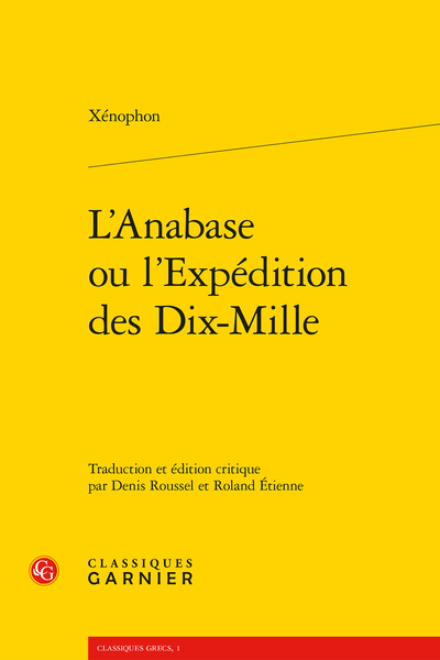 L’Anabase ou l’Expédition des Dix-Mille - Annexe1